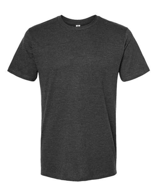 Men's Premium Cotton Blend T-Shirt — Black Heather
