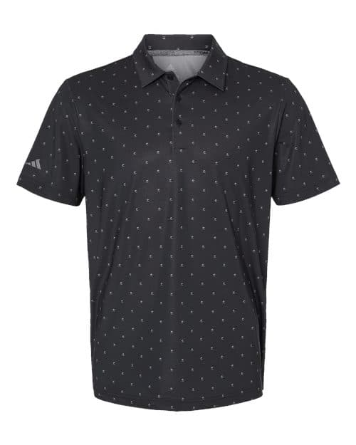 Men's Ultimate365 Pine Tree Polo — Black/ Grey Three