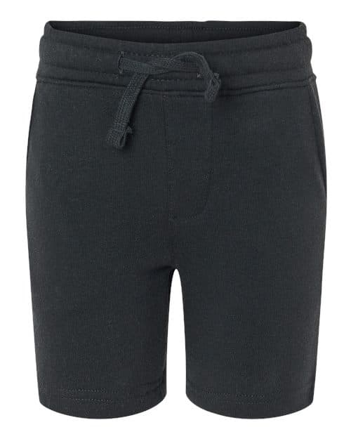 Toddler Lightweight Special Blend Fleece Shorts — Black