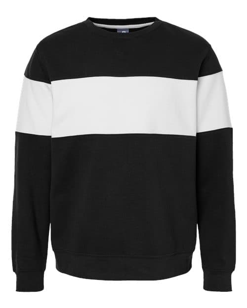 Unisex Varsity Fleece Crewneck Sweatshirt — Black