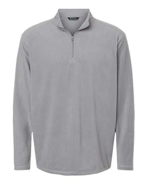 Unisex Eco Revive™ Micro-Lite Fleece Quarter-Zip Pullover — Athletic Grey