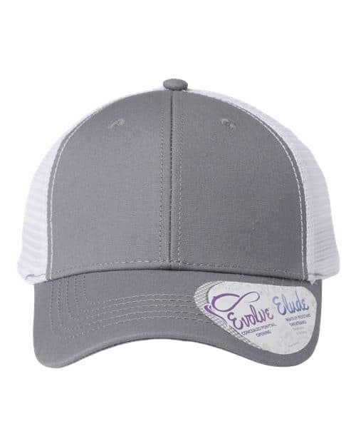 Women's Modern Trucker Cap — Grey/ White