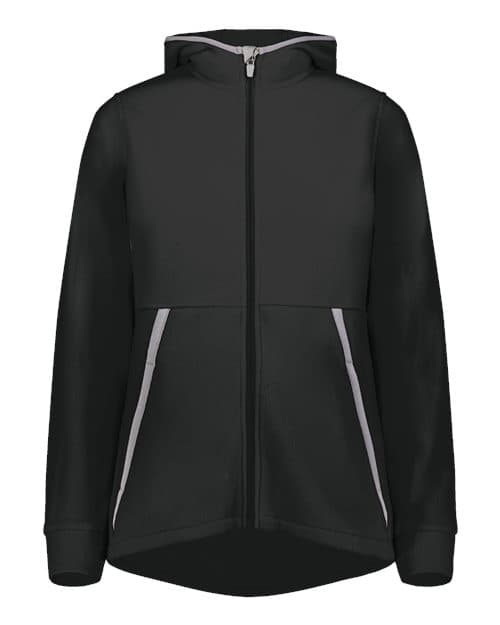 Women's Eco Revive™ Polar Fleece Hooded Full-Zip Jacket — Black