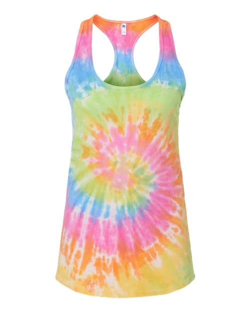 Women's Tie-Dyed Racerback Tank Top — Eternity
