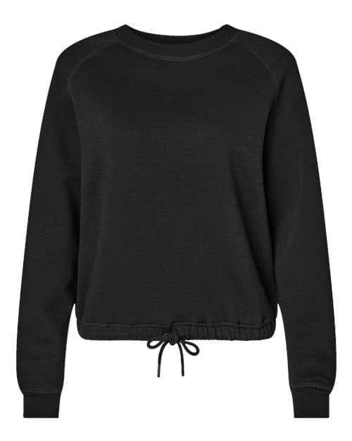 Women's Relaxed Boxy Crewneck Sweatshirt — Black