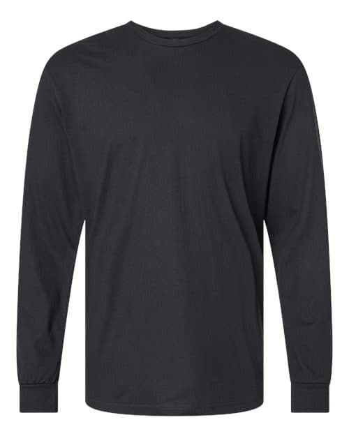 Unisex Softstyle® CVC Long Sleeve T-Shirt — Pitch Black