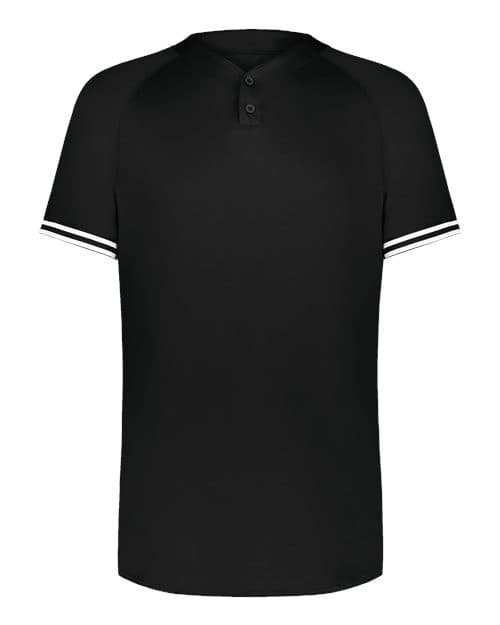 Men's Cutter Henley Jersey — Black/ White