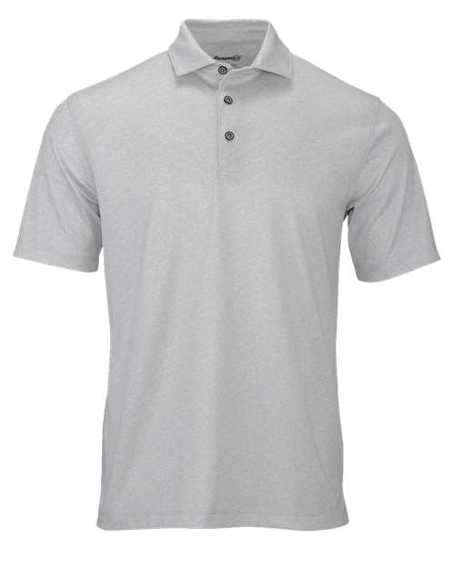 Men's Derby Sublimated Heathered Polo — Ash Heather