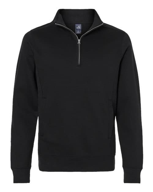 Unisex Heavyweight Fleece Quarter-Zip Sweatshirt — Black