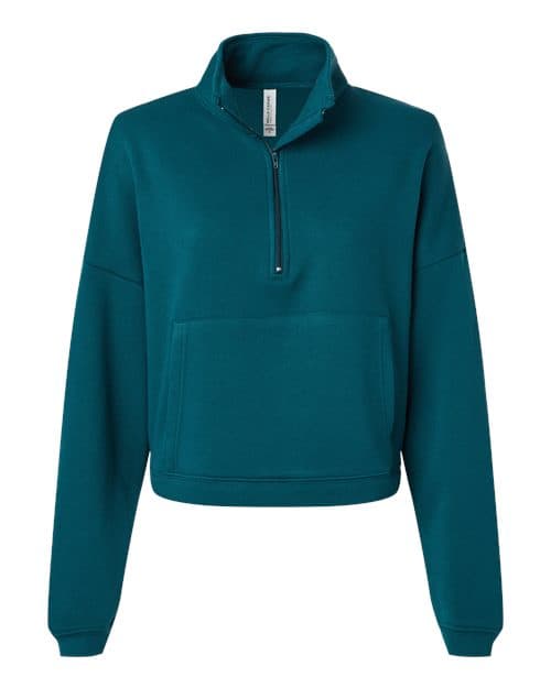 Women’s Sponge Fleece Half Zip Pullover — Atlantic