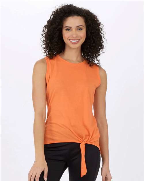Women's Knot Front T-Shirt — Mandarin