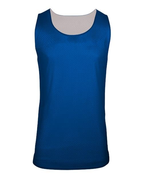 Women's Reversible Mesh Tank — Royal/ White