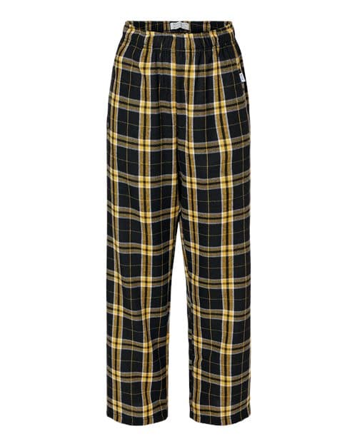 Youth Flannel Pants — Black/ Gold