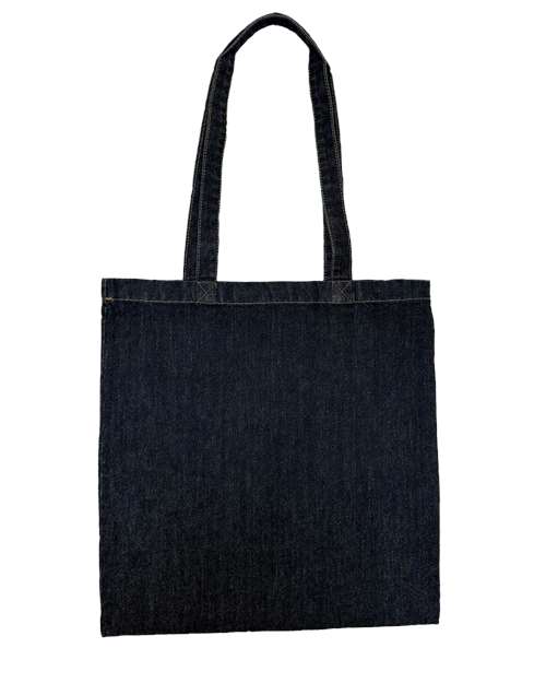 Denim Tote — Black Denim