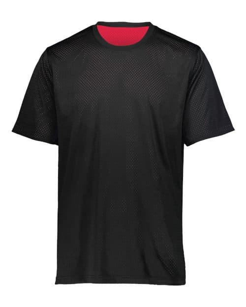 Youth Mesh Reversible Jersey — Black/ Scarlet