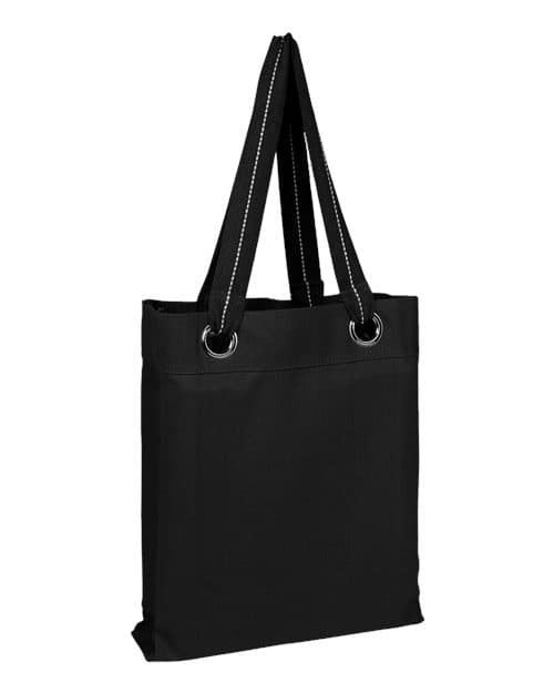Large Grommet Tote Bag — Black