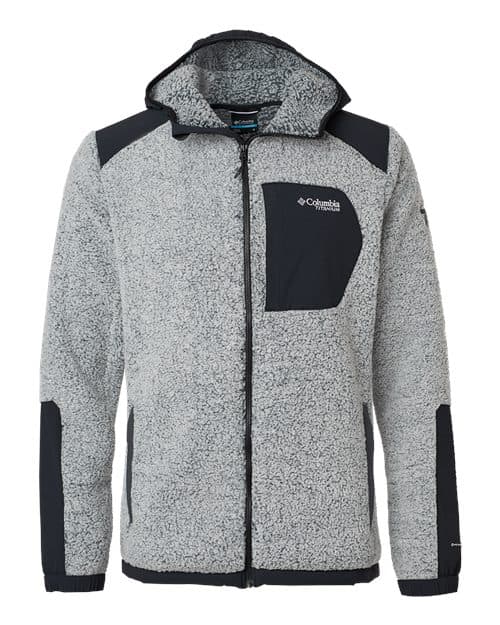 Men's Arctic Crest™ Sherpa Full-Zip Jacket — White/ Black