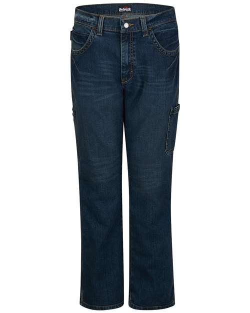 Men's Stretch Denim Dungaree Jeans - Odd Sizes — Sanded Denim - 36I