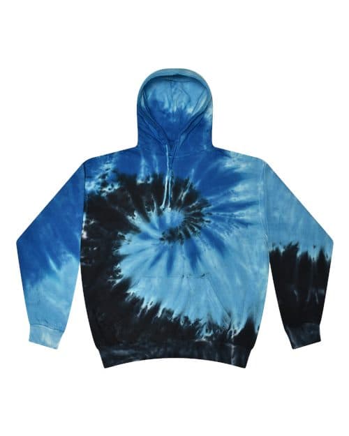 Unisex Tie-Dyed Hooded Sweatshirt — Blue Ocean