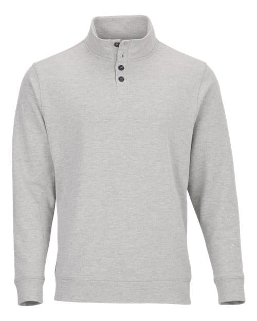 Men's French Terry Button Pullover
