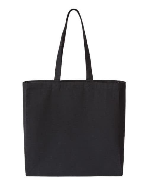 Isabella Midweight Recycled Canvas Tote — Recycled Black