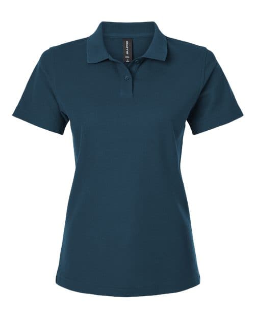 Women's Pique Polo — Atlantic Blue