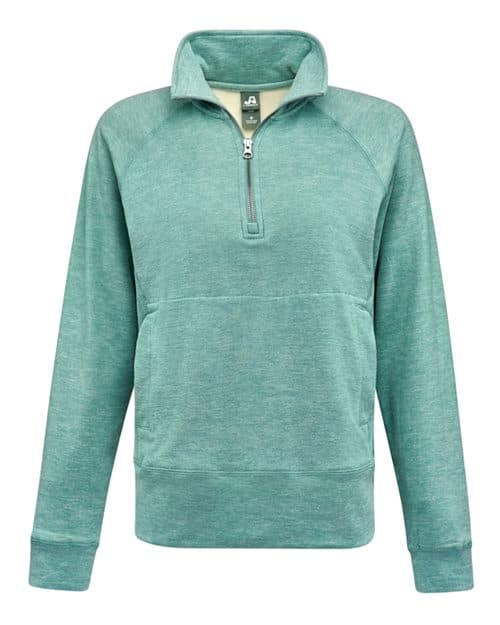Women's Electric Fleece Quarter-Zip Sweatshirt — Electric Jade