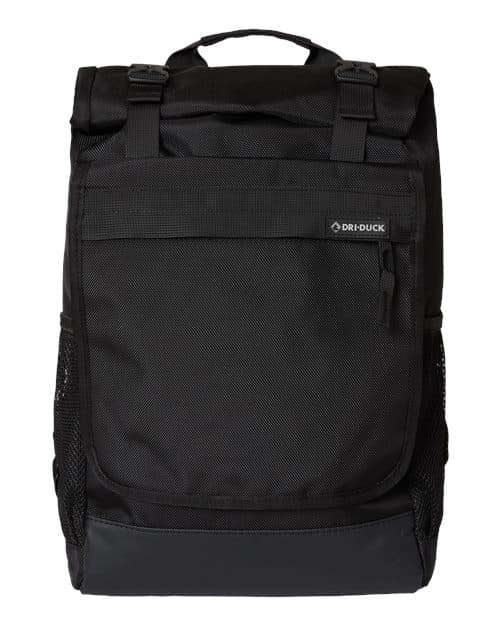 Roll Top Backpack — Black