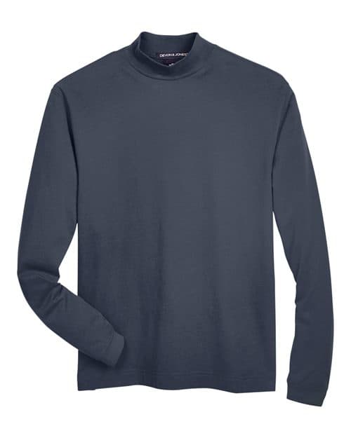 Unisex Sueded Jersey Mock Neck T-Shirt