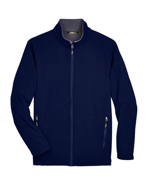 Men's Tall Cruise Two-Layer Fleece Bonded Soft Shell Jacket — Classic Navy