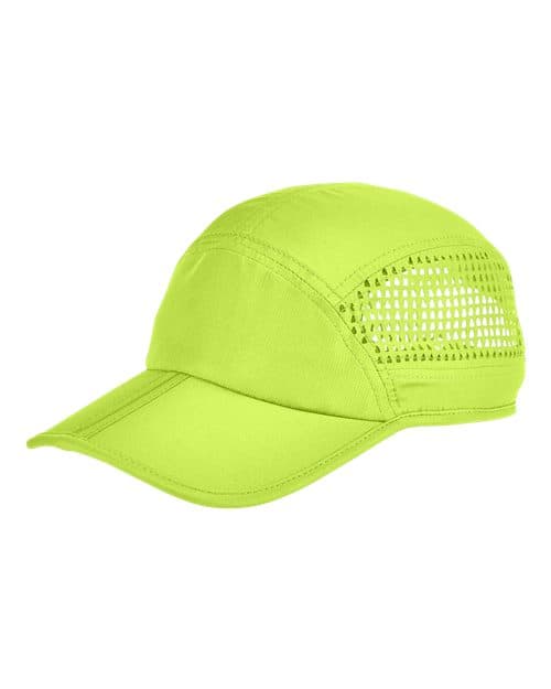 Foldable Bill Performance Cap — Neon Yellow