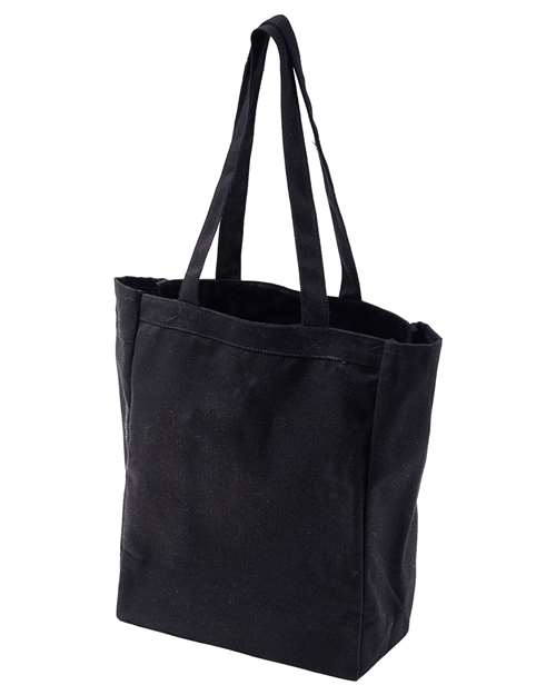 Canvas Book Tote — Black