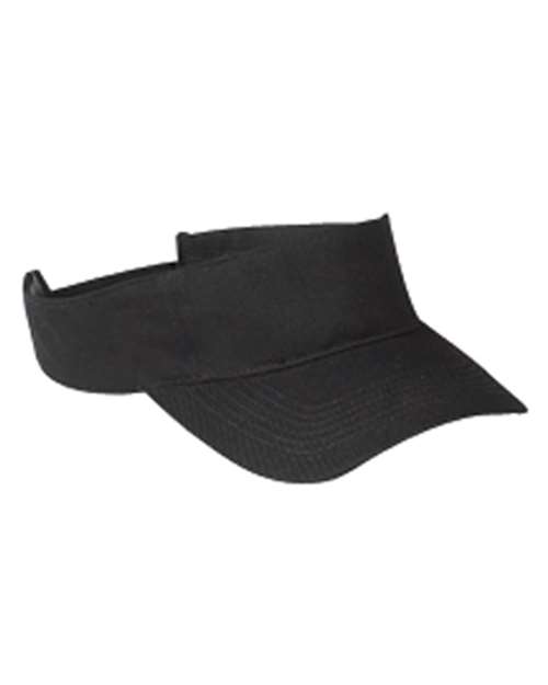 Chino Twill Visor — Black