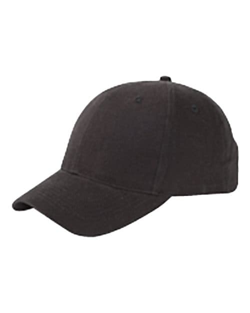 Youth Brushed Twill Cap — Black