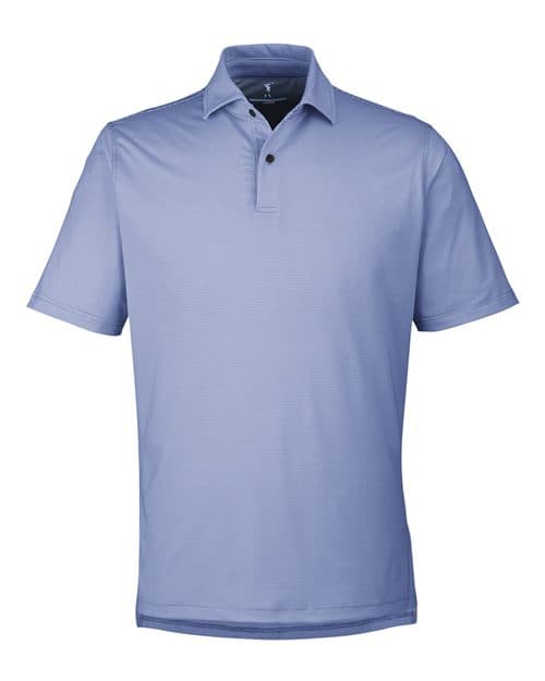 Men's USA Made Mini Stripe Tech Polo
