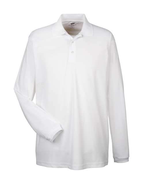 Men's Cool & Dry Long Sleeve Mesh Piqué Polo