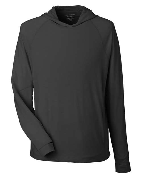 Unisex JAQ Stretch Performance Hooded Long Sleeve T-Shirt — Black