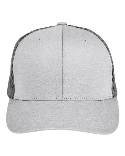 Zone Performance Trucker Cap by Yupoong — Athletic Heather/ Sport Graphite