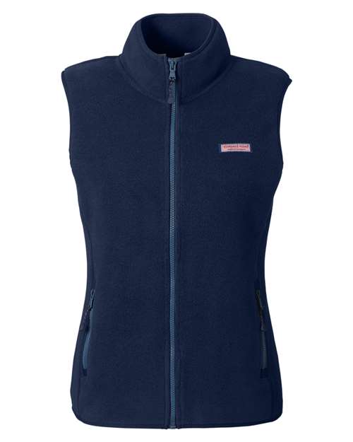 Women's Harbor Fleece Vest — Vineyard Navy