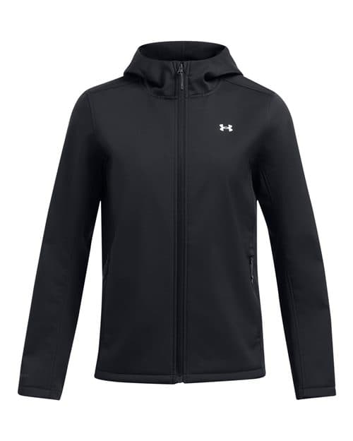 Women's ColdGear® Infared Shield 2.0 Hooded Jacket — Black/ White