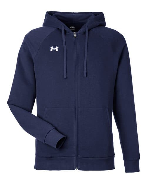 Men's Rival Fleece Full-Zip — Midnight Navy/ White