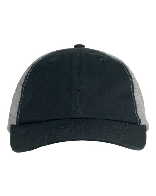 Washed Trucker Cap — Black/ Grey