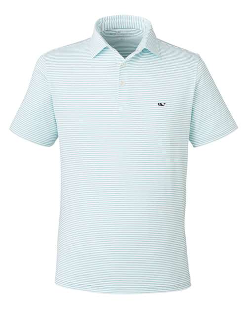 Men's Bradley Stripe Sankaty Polo — Andros Blue Tejeda