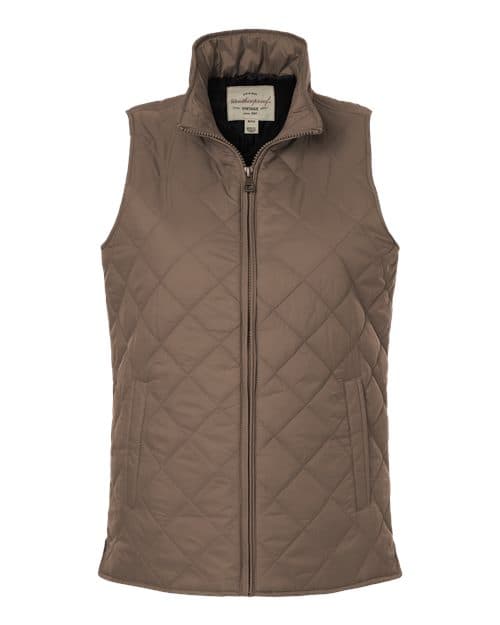 Women's Vintage Diamond Quilted Vest — Driftwood