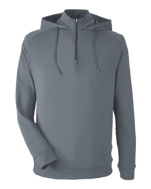 Unisex Vandyke Quarter-Zip Hooded Pullover