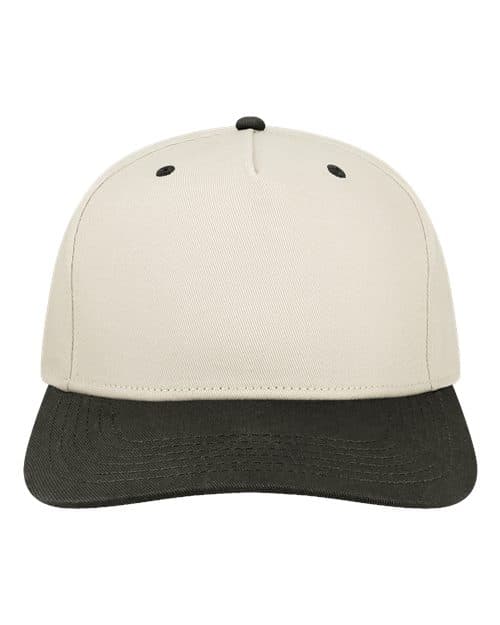 Heritage Twill Cap — Stone/ Black