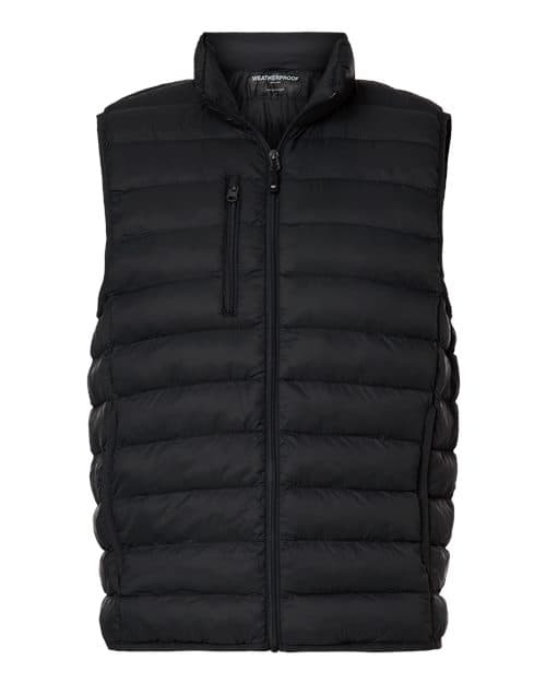Men's Lightweight Poly-filled Packable Vest — Black