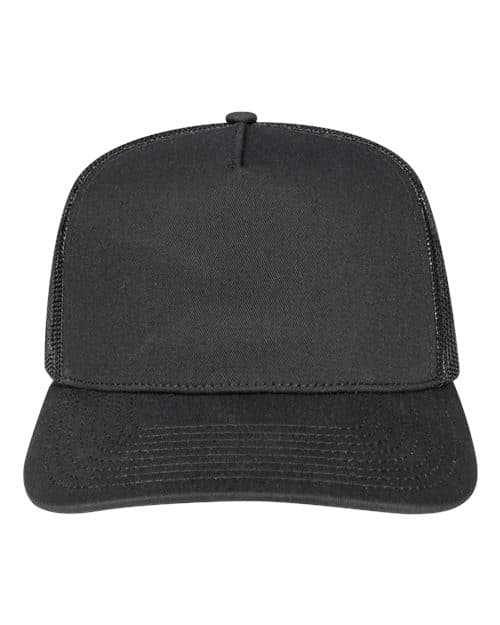 Rudder Five-Panel Cap — Black