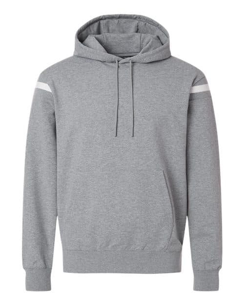 Unisex Heritage Prep Hooded Sweatshirt — Athletic Heather/ Vanilla