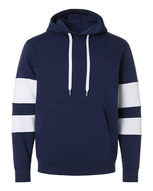 Unisex Jackson Way Hooded Sweatshirt — Navy/ White
